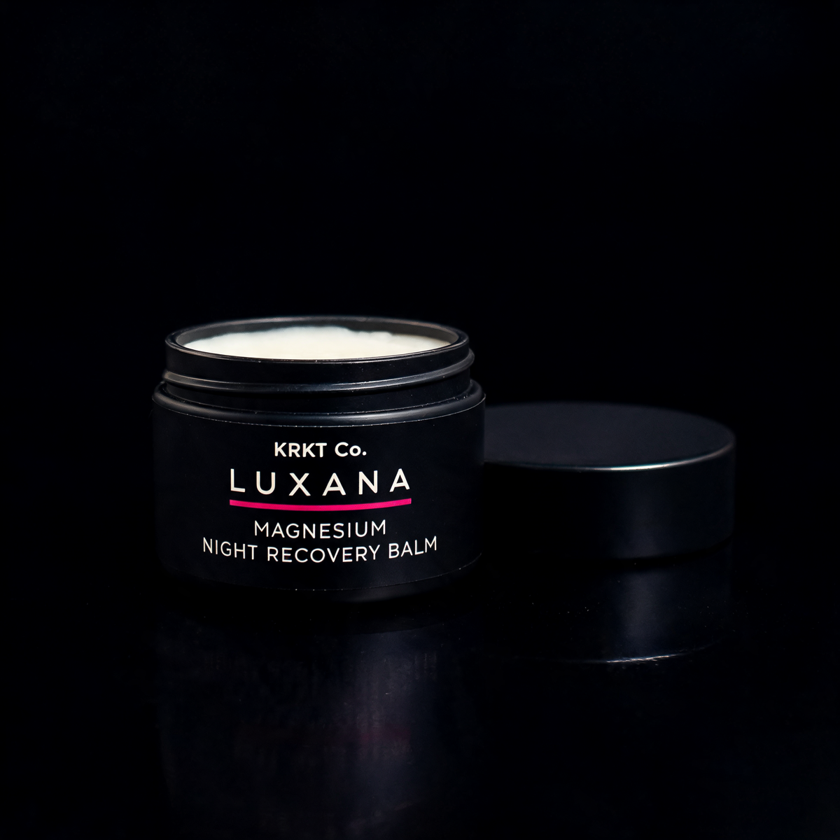 KRKT Co. LUXANA magnesium night recovery balm mockup