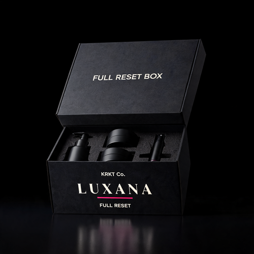 KRKT Co. LUXANA full reset box mockup