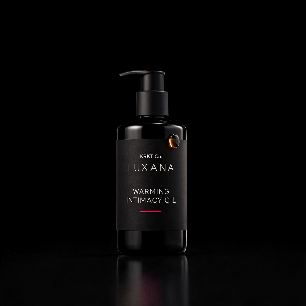 KRKT Co. LUXANA warming intimacy oil mockup